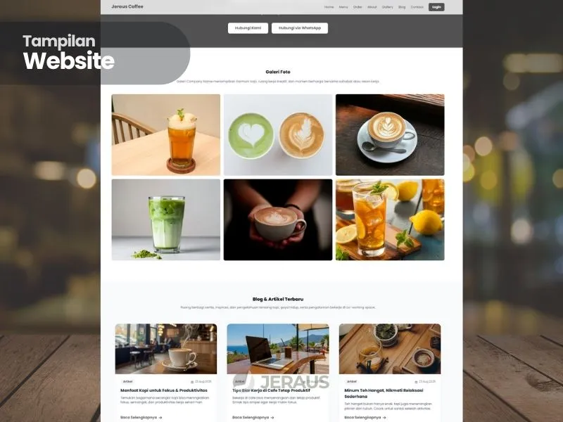 Tampilan Website
