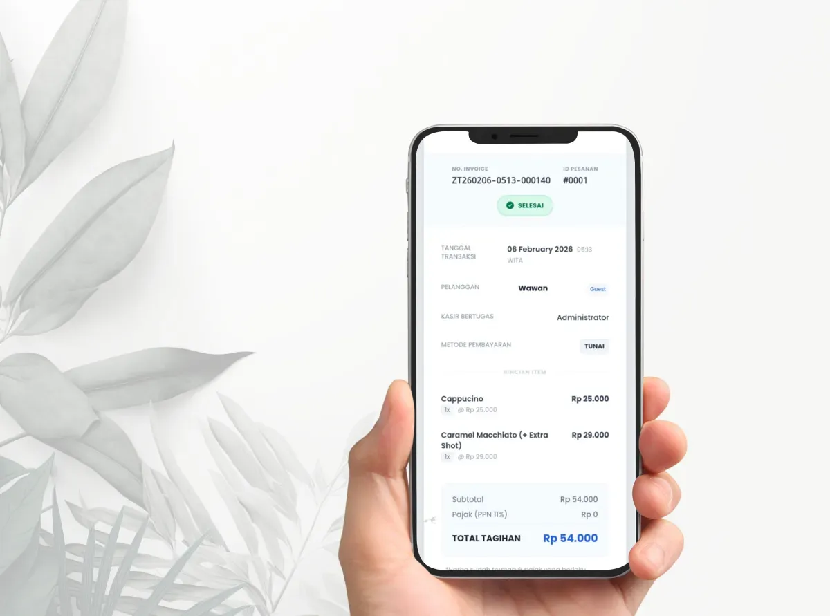 Struk Digital di Smartphone