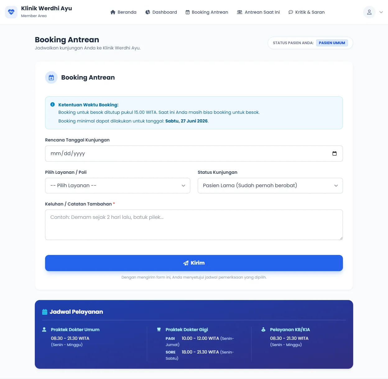 Booking Antrean